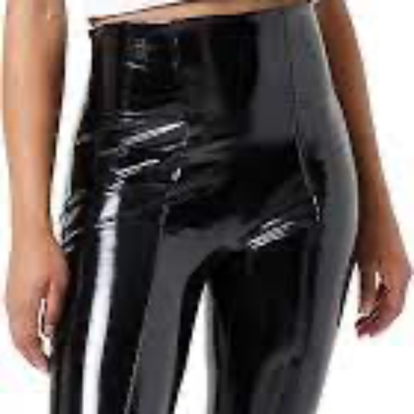SPANX Shiny Black Leggings - Picture 3 of 16